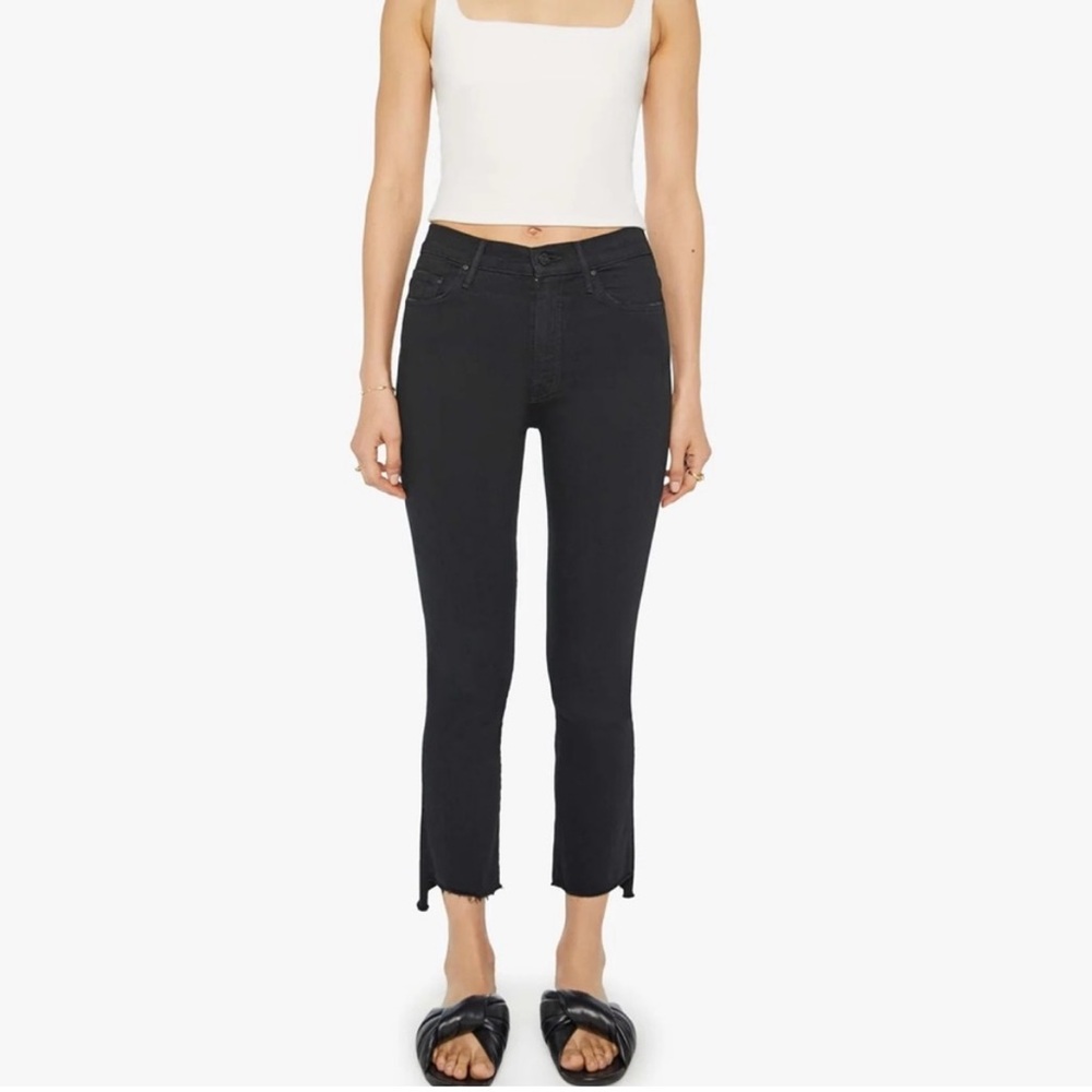 Mother Denim The Insider Crop Step Fray